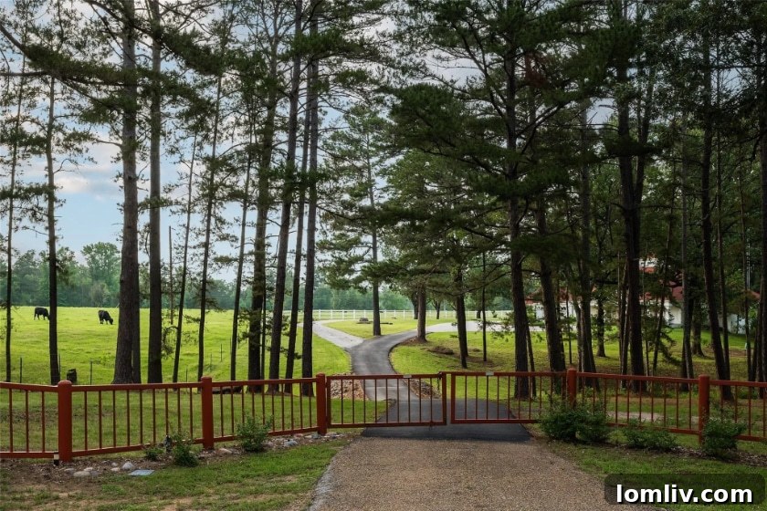 Vast fenced pastures on a 26-acre property in Van Zandt County, ideal for horses or cattle