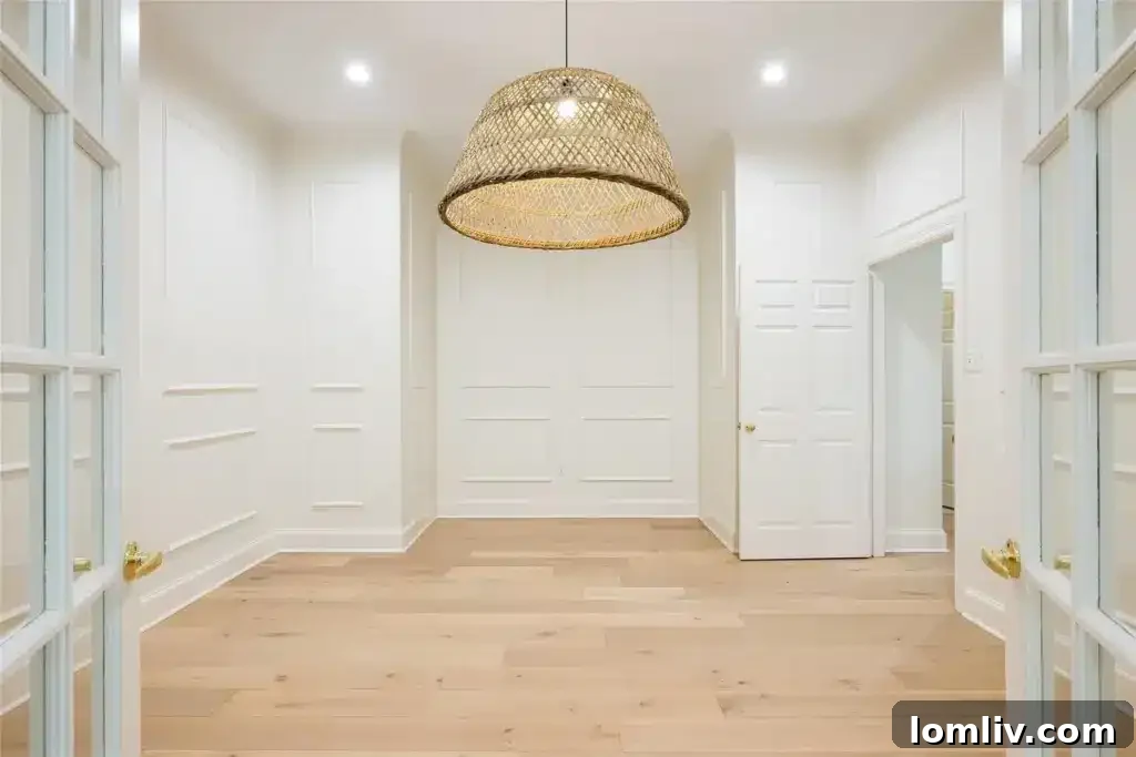 Elegant dining area adjacent to the kitchen, perfect for family meals