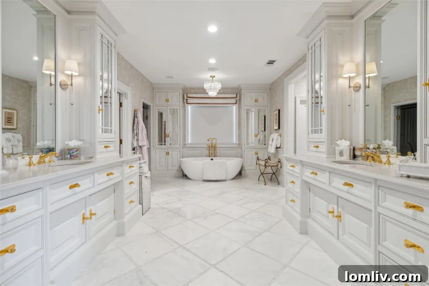 Luxurious Christopher Peacock kitchen featuring custom blue La Cornue range, marble countertops, and elegant fixtures.