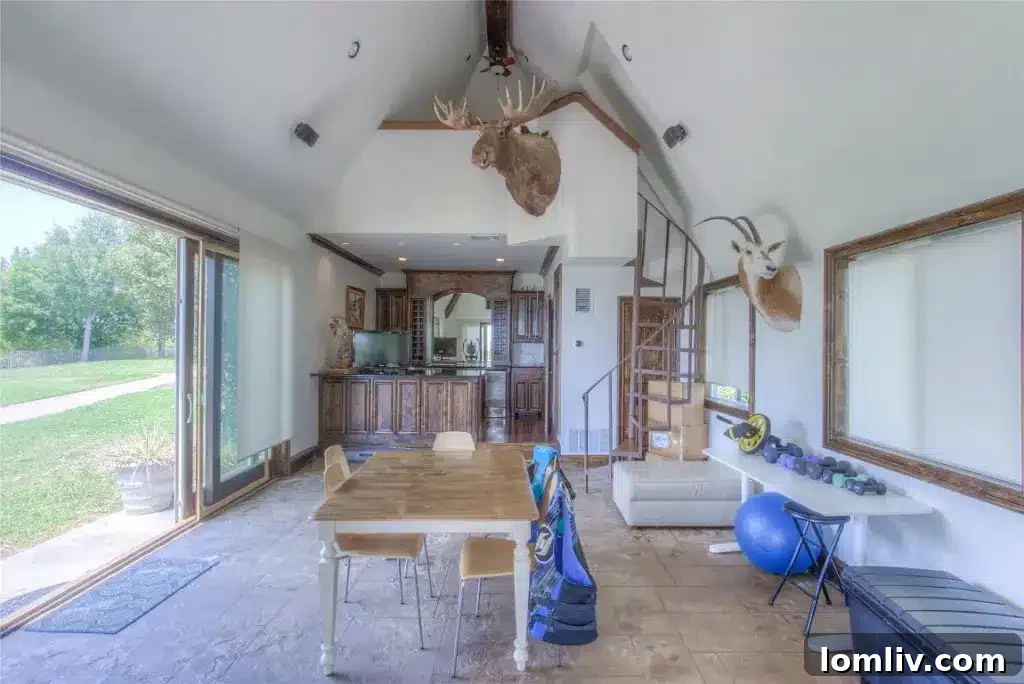 Spa-like bathroom with a large walk-in shower and exquisite finishes, offering a private retreat.