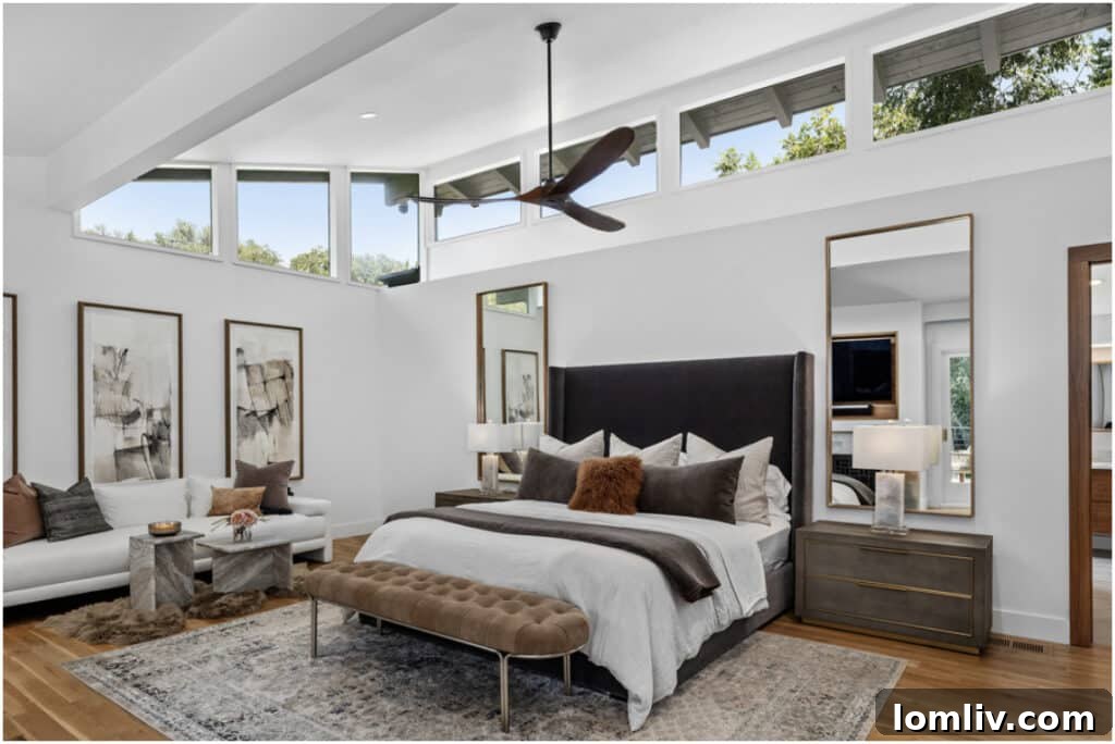 An interior view of Cicelyann Zoccola and Chad Henderson's impeccably designed home, reflecting their distinct styles.