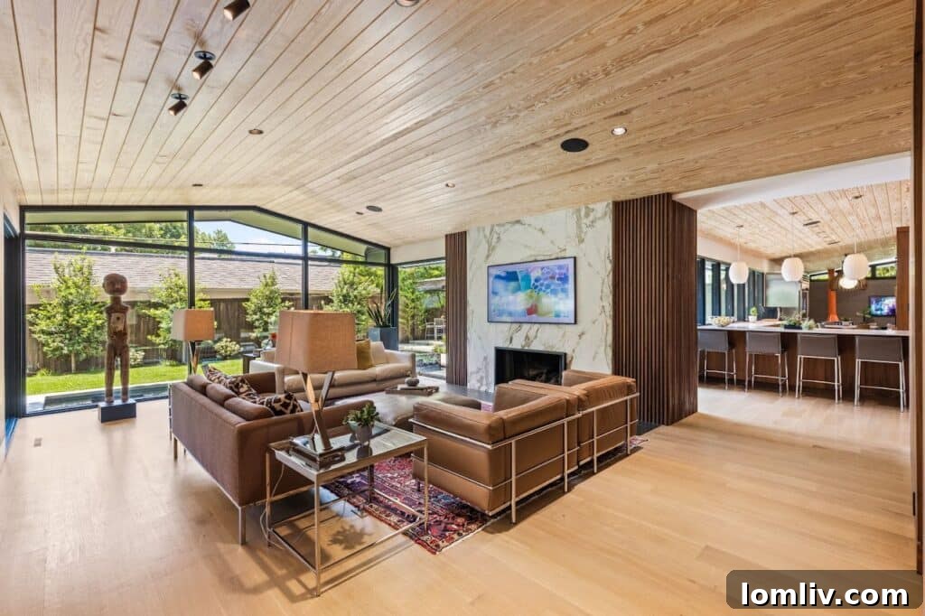 AIA Fort Worth Tour: Five Exceptional Homes Revealed 5 Interior view of renovated mid-century modern House B, Fort Worth AIA Tour