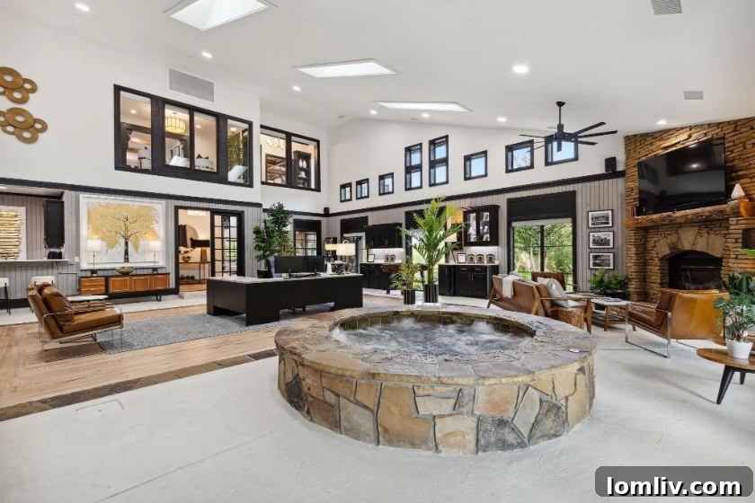 Luxurious principal bedroom with elegant furnishings, large windows, and ample natural light