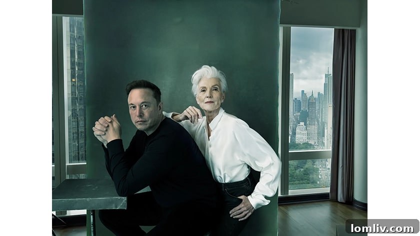 Annie Leibovitz's Retrospective: North Texas Realtors Flock to Bentonville 8 Annie Leibovitz portrait of Elon and Maye Musk