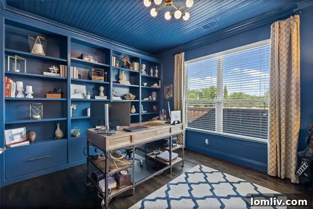 Elegant and spacious home office downstairs