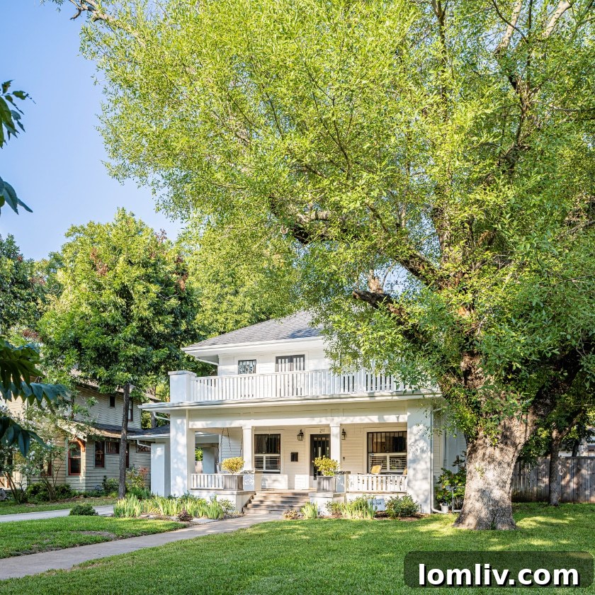 Heritage Oak Cliff: 2023 Home Tour of Historic Charm 11 The magnificent historic Winnetka Heights house with its newly replicated front porch, showcased in its full restored glory for the upcoming tour.