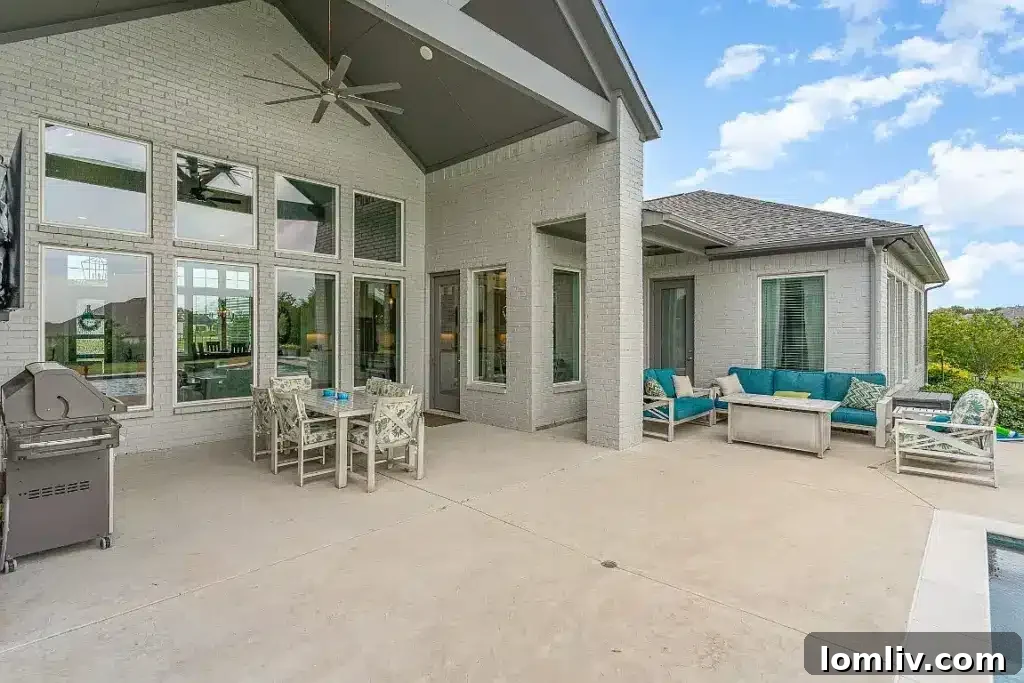 Inviting outdoor patio and pool area at 308 Claire Court, Sunnyvale.