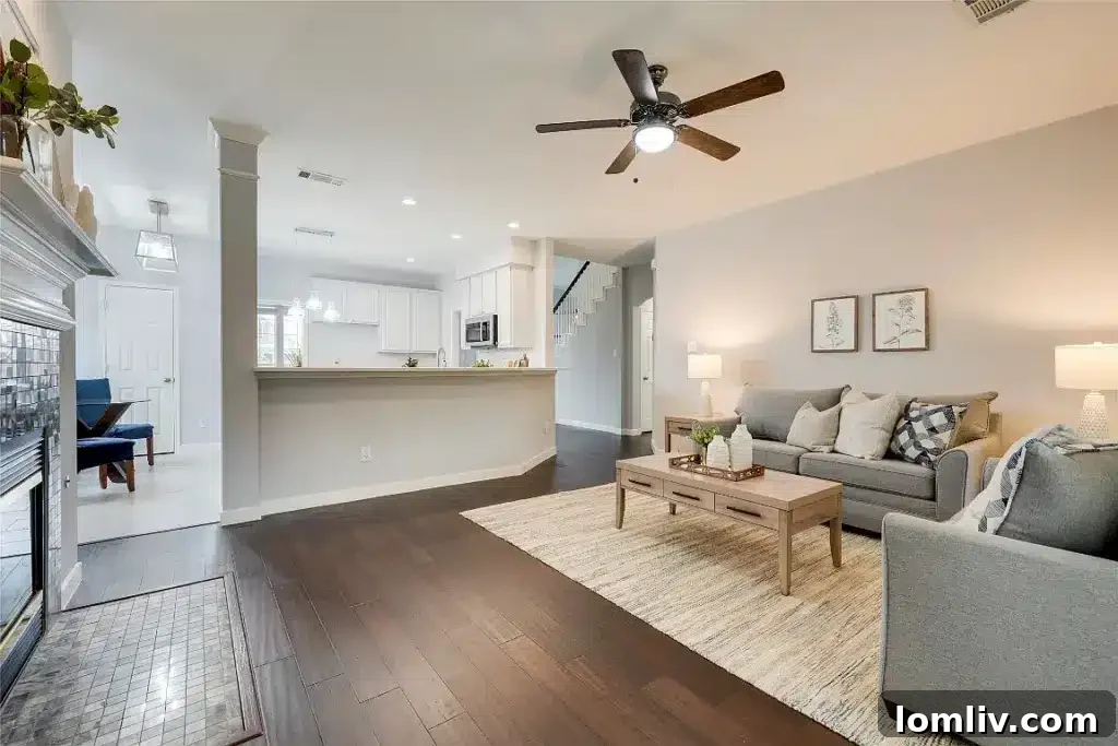 Comfortable primary bedroom at 313 Melshire Street, Sunnyvale, TX.