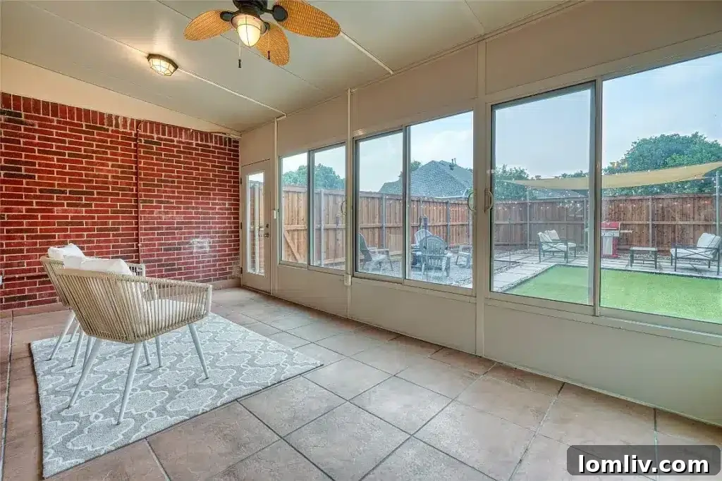 Expansive backyard with covered patio and fire pit at 313 Melshire Street, Sunnyvale.