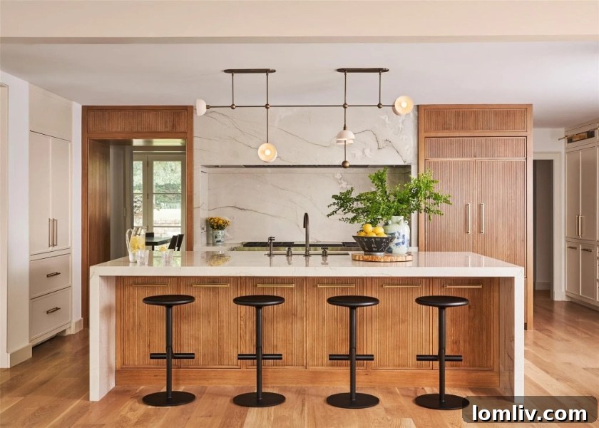 Modern kitchen with high-end appliances and thoughtful design