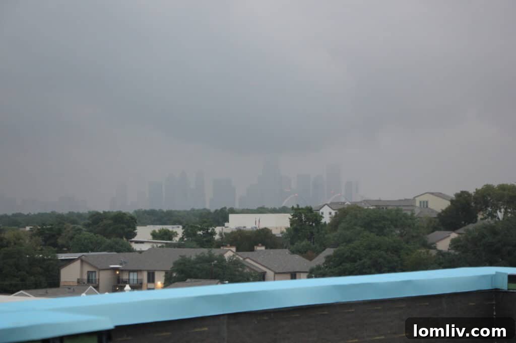 Clearer view of Downtown Dallas from Kessler West