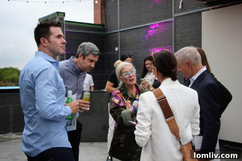 Guests mingling at the Kessler West event