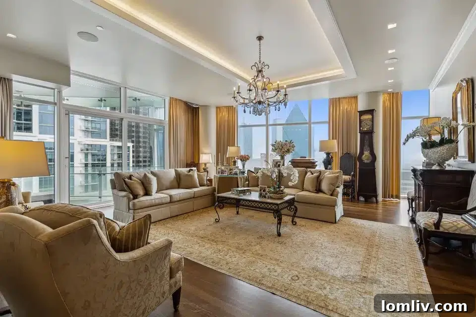 Another view of the elegant living space