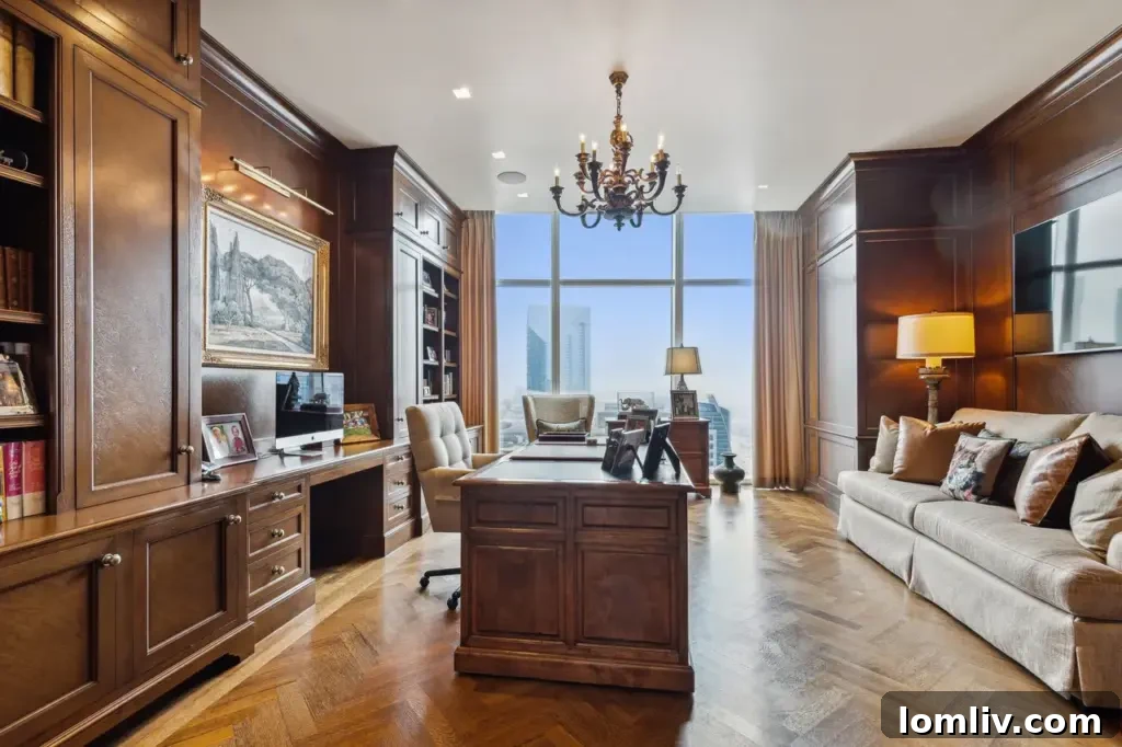 Refined interior with classic furnishings