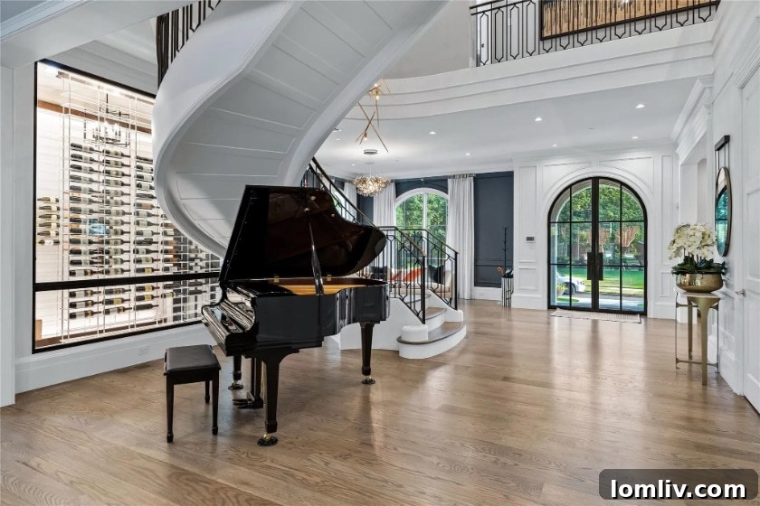 Grand Entry with Dramatic Staircase in Luxury Home