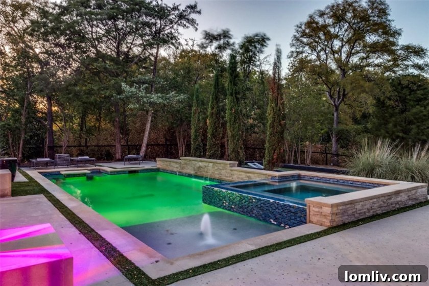 Spacious Backyard with Pool and Entertainment Area