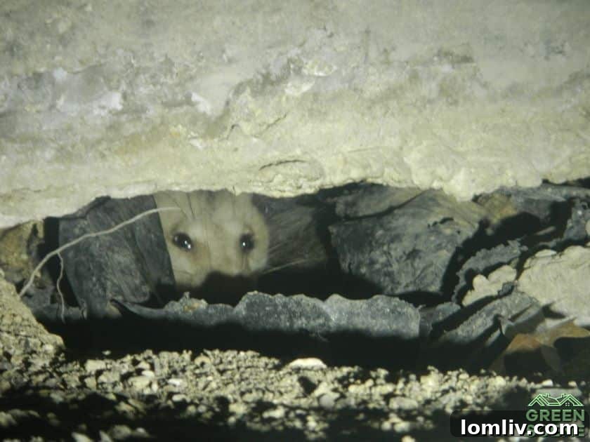 Pest infestation in a crawlspace, a scary home inspection find