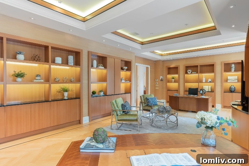 Gourmet kitchen featuring high-end appliances, custom cabinetry, and a large island, designed for both cooking and entertaining.