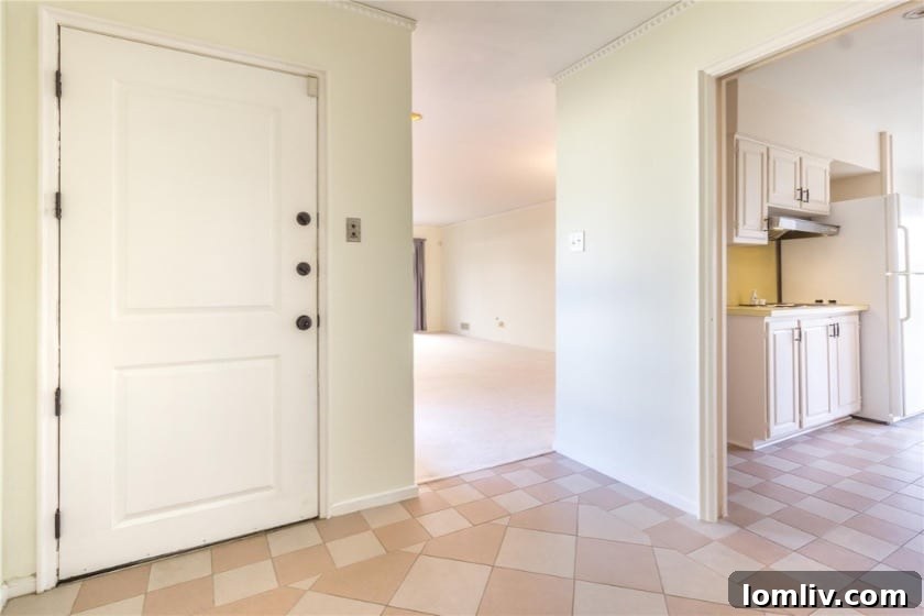 Erick and Chelsea Sigmond's Stunning East Dallas Ranch Transformation 5 Before renovation kitchen with outdated cabinets and flooring