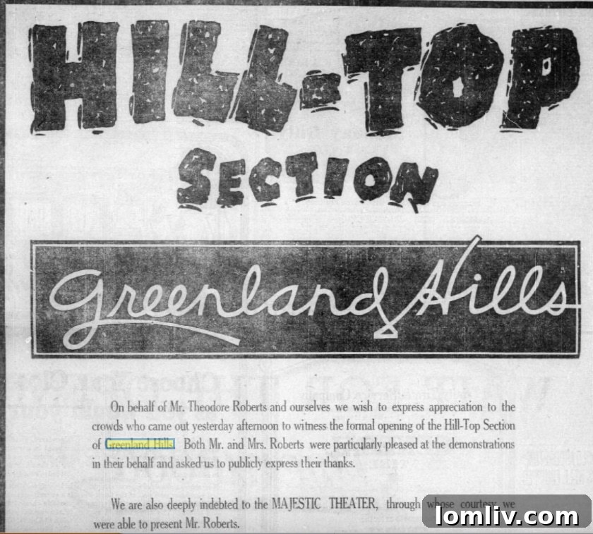 Join Us This Saturday for The Preservation Dallas Greenland Hills Centennial Home Tour 5 Early development of Greenland Hills, Dallas