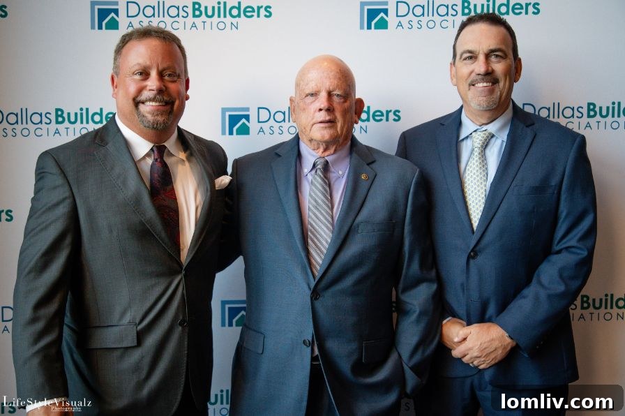 Adam Lingenfelter, Luxury Builder, Takes Helm of Dallas Builders Association Board 3 Adam Lingenfelter, Donnie Evans, and John Porizek