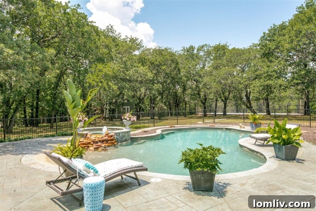 The Ultimate Score: A Dallas Cowboys Dream Home Lands at The Landing 17 Secluded Pathway to Lake Grapevine