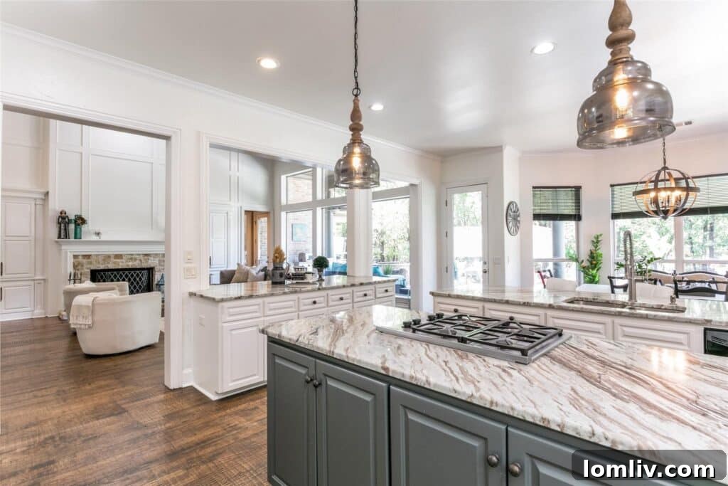 The Ultimate Score: A Dallas Cowboys Dream Home Lands at The Landing 9 Spa-like Master Bathroom with Walk-in Shower