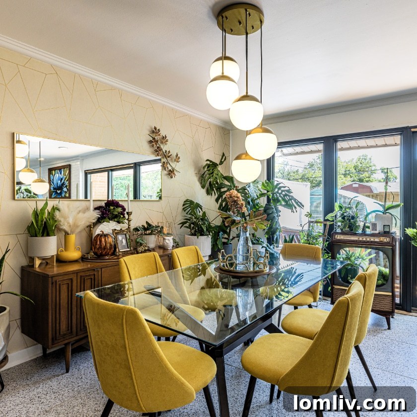 Lush greenery and natural light abound at Moss Point Drive, symbolizing the continuous photosynthesis and vibrant life within and around the home.