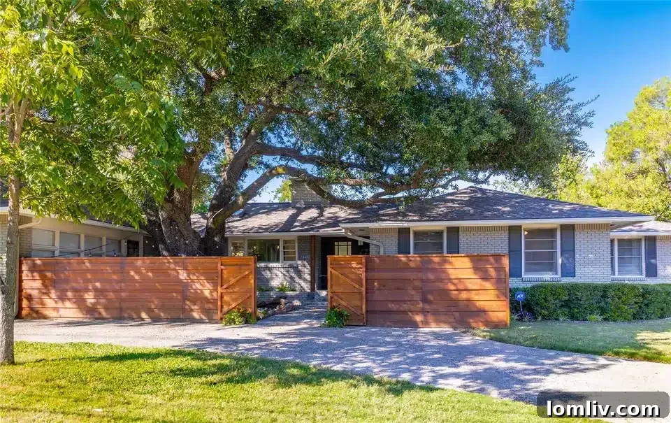 Preston Hollow's Midcentury: The Home That Weathered Judo Outlaws and Tornados 3 Aerial view of 4441 Walnut Hill Lane, Preston Hollow, showing the property's expansive lot and surrounding green landscape