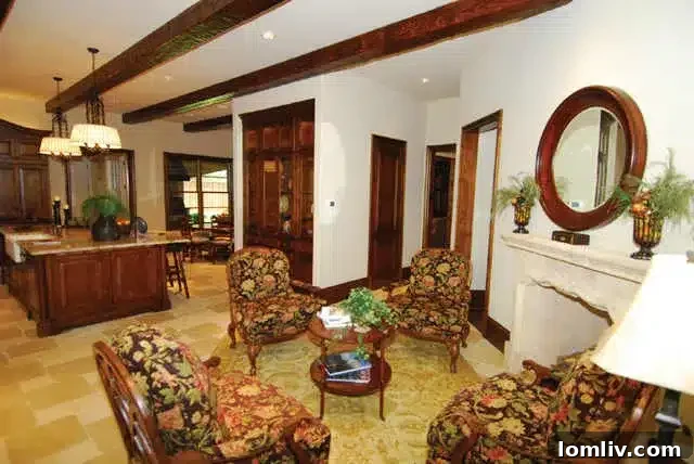 Interior view of Ian Kinsler's University Park home, showcasing a dining room.