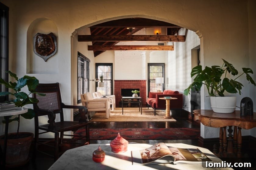 The Little House That Dared to Dream: A Quirky Gem's Bold New Look 4 Elizabeth Lavin: Elegant living space in the renovated Carnes Street house by Kate Murphy, showcasing refined Turkish influences