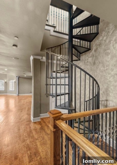 Spacious living area with fireplace at 422 Mills St.