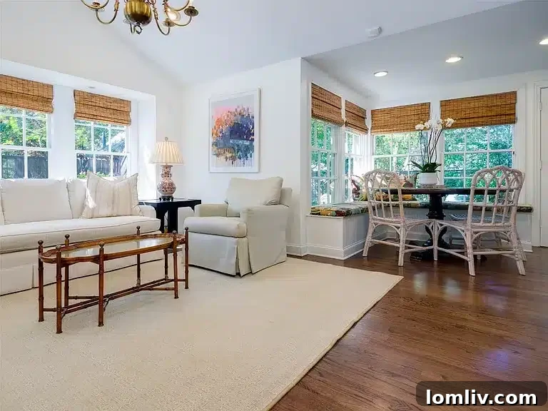 Academic Growth Spurs Dallas Housing Demand 7 The charming breakfast nook in this Dallas home provides a cozy and inviting space for morning meals and casual gatherings, adding character to the kitchen area.