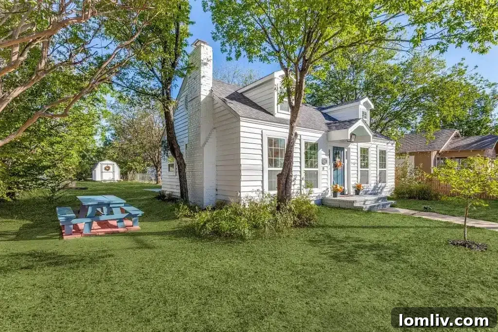 Valarie Kerby's Mineral Wells Listing Amidst the Chaos 15 Exterior of the home with lush landscaping