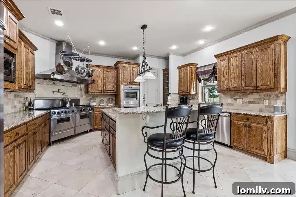 The 7,700-Square-Foot Celina Palace: Where Grandeur Reigns 9 A bright and airy breakfast nook or casual dining area, seamlessly connected to the kitchen and offering picturesque outdoor views.