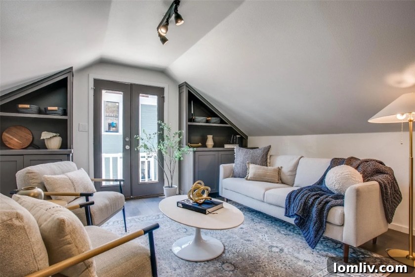Stunning kitchen island and spacious, open design in the beautifully restored historic home, perfect for modern living