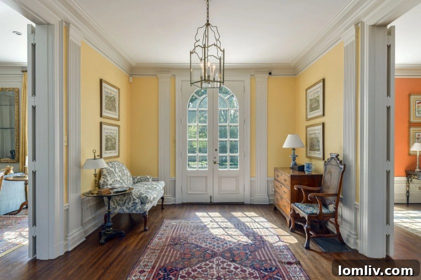 Unveiling Hal Thomson's Highland Park English Country House: A Wilson Fuqua Exploration 3 Elegant Entryway of the 3801 Gillon Ave English Country House