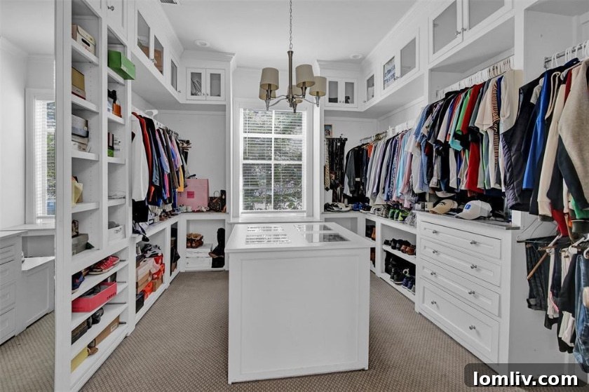 Dedicated home office with ample natural light