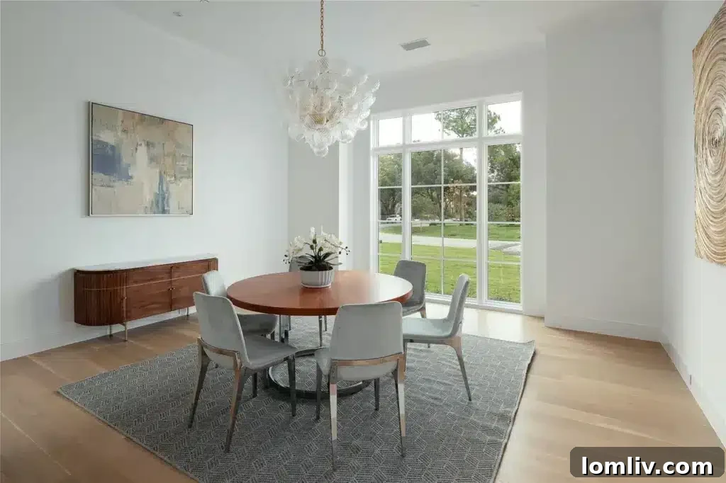 View of the expansive kitchen island and high-end appliances, perfect for culinary enthusiasts.