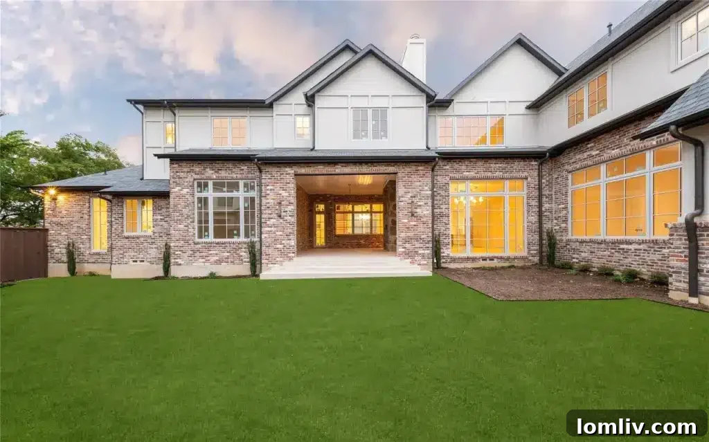 View of the expansive green space behind 4237 Middleton, perfect for outdoor living.