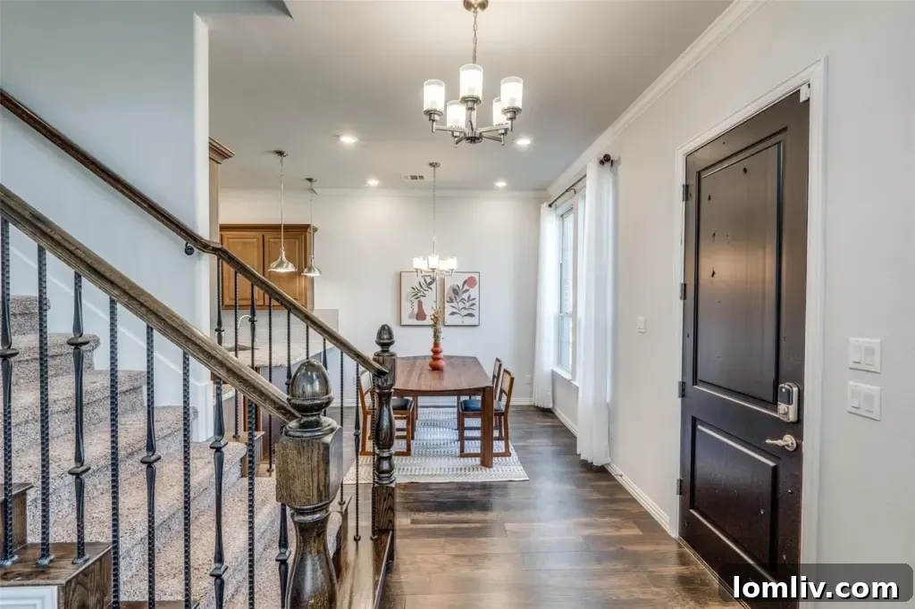 Modern Kitchen and Living Area in Irving Home