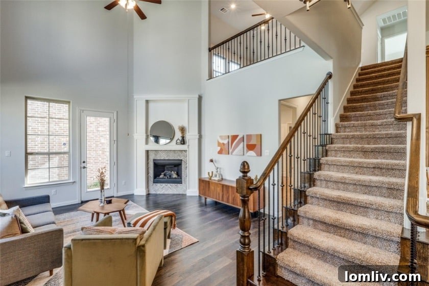 Bright and Spacious Interior of a Zero Lot Line Home