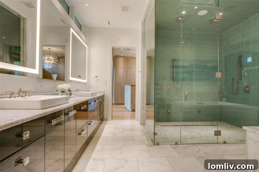 Staging and Professional Video Reimagine a Modern White Rock Lake Estate 11 Elegant bedroom suite with lake views