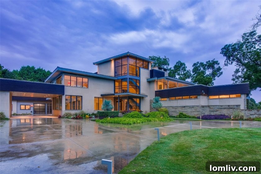 Staging and Professional Video Reimagine a Modern White Rock Lake Estate 18 White Rock Lake estate with boat dock and sunset reflection