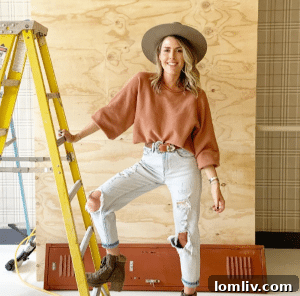 Brittany Cobb, founder of Flea Style, in front of her Oakhurst bungalow.