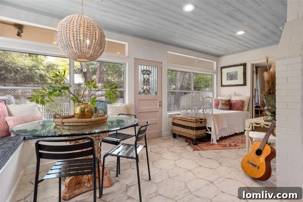 Bright and welcoming kitchen area with natural light, perfect for culinary endeavors.