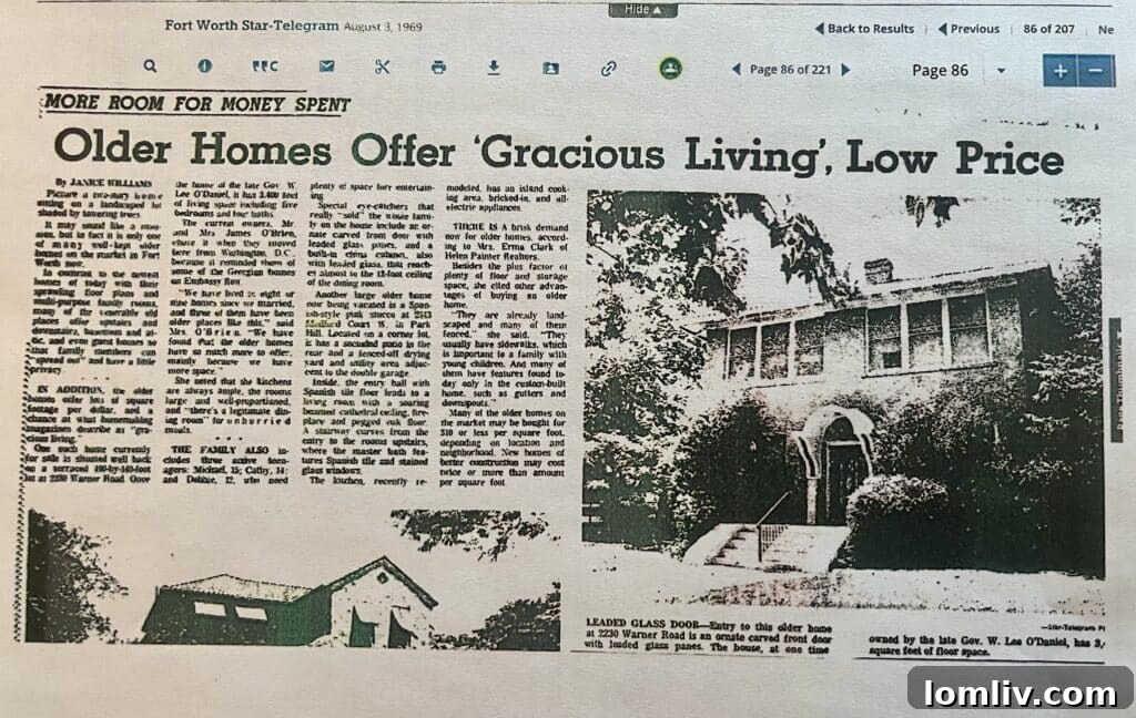 Kirk McDonald: From Dream Life to Dream House Sale in Park Hill 25 Historic Photo of 2443 Medford Court, Fort Worth - August, 1969