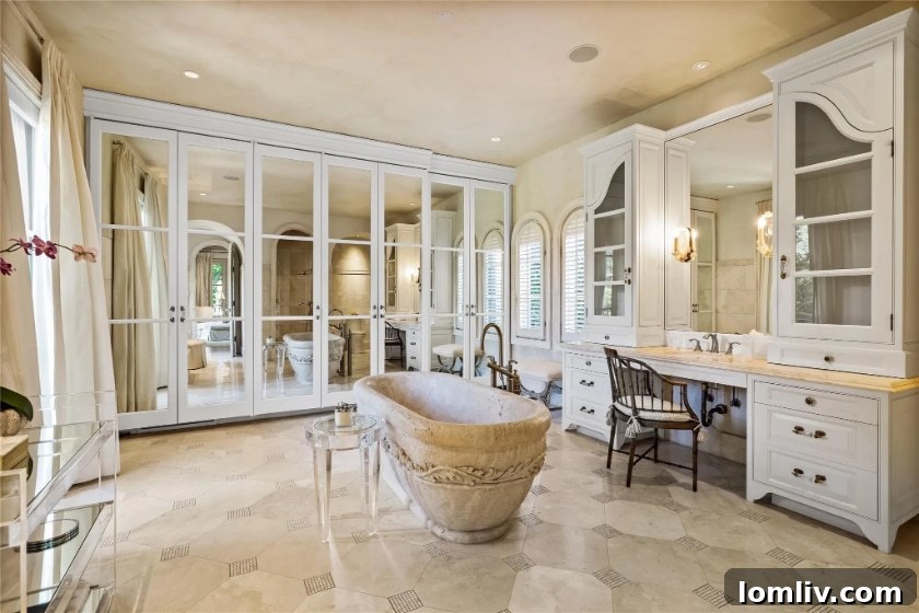 Highland Park Italianate Elegant Bedroom