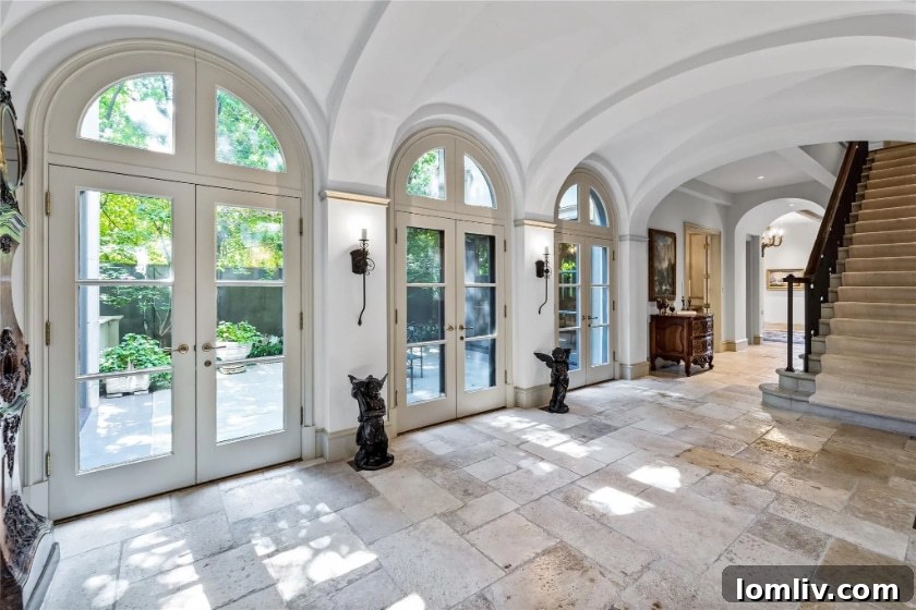Grand Italianate Foyer in Highland Park