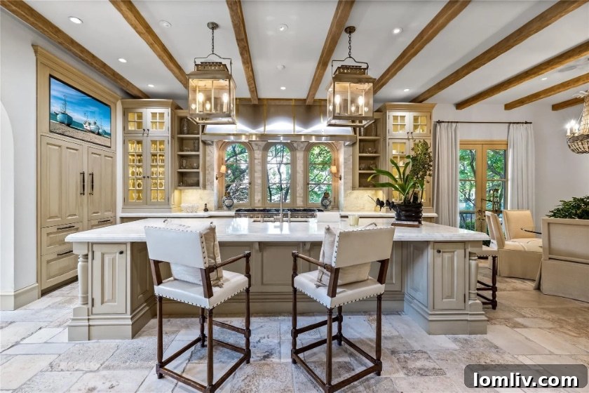 Highland Park Italianate Kitchen with Dining Area